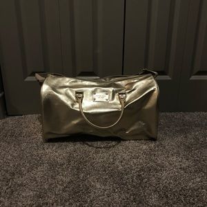 Gold Michael Kors Duffel Bag